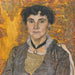 Portret van een dame - Alexander Yakovlevich Golovin — gepresenteerd in een interieur