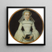 Portret van een dame - François Clouet — ingelijst kunstwerk aan de muur