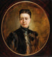 Portret van een dame - Franz von Lenbach — weergave van het kunstwerk