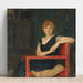 Reproductie van het schilderij Portret van een dame - Franz von Stuck