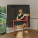 Reproductie van het schilderij Portret van een dame - Franz von Stuck