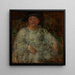 portret van een dame met een bril - Olga Boznanska — ingelijst kunstwerk aan de muur