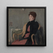Portret van een vrouw - Edmond François Aman-Jean — ingelijst kunstwerk aan de muur