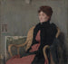 Portret van een vrouw - Edmond François Aman-Jean — weergave van het kunstwerk