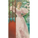 Reproductie van het schilderij portret van een jonge vrouw in een conservatorium - James Tissot
