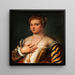 portret van een jonge Venetiaanse vrouw - Francesco Montemezzano — ingelijst kunstwerk aan de muur