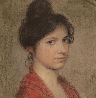 Portrait d'une jeune fille - Hermann Hanaczek