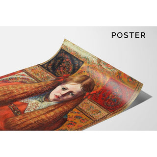 Portrait d'une jeune fille norvégienne - Konrad Mägi | Reproduction Tableau Décoration murale affiche copie