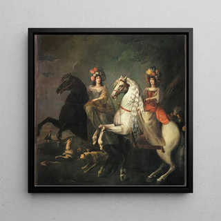 Portrait de Caterina Insarda marquise de Caluso et Delibera Eleonora - Balthasar Matthyssens