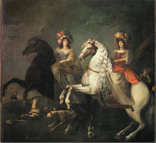 Portrait de Caterina Insarda marquise de Caluso et Delibera Eleonora - Balthasar Matthyssens
