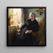 portret van Cecilie Trier née Melchior - Bertha Wegmann — ingelijst kunstwerk aan de muur
