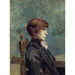 Reproductie van het schilderij portret van Jeanne Wenz - Henri de Toulouse-Lautrec