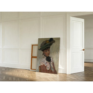 Portrait de Jeune Femme Or Le Chapeau - Pierre Bonnard | Reproduction Tableau Décoration murale affiche copie