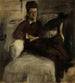Portret van Madame Jeantaud - Edgar Degas — weergave van het kunstwerk