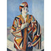 Reproductie van het schilderij Portret van Madame Mandel - Robert Delaunay