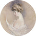 Portret van Marthe Letellier née Fourton - Paul César Helleu — gepresenteerd in een interieur