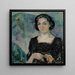 Portret van mevrouw Bertha Stenman - Jalmari Ruokokoski — wandpresentatie van het kunstwerk