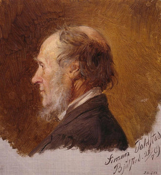 Portrait de Simon Toldstad, étude - Adolph Tidemand