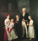 Familieportret van de handelaar uit Lübeck Marc André Souchay 1759-1814, zijn vrouw Cornelia 1765-1838 en hun kinderen - Friedrich Carl Gröger — weergave van het kunstwerk