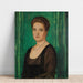 Reproductie van het schilderij van een vrouwenportret (Martha Butzer) - Franz von Stuck