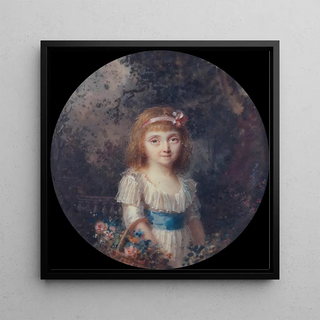Portrait de fillette dans un parc - Li Louis PrinSalbreux