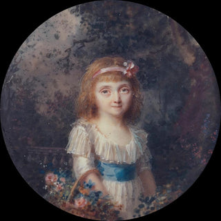 Portrait de fillette dans un parc - Li Louis PrinSalbreux