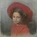 Portrait painting of the artist Georgina's daughter - udovt ordk — displayed in an interior