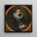portret van Johann Christoph Oelhofen - Lorenz Strauch — wandpresentatie van het kunstwerk