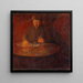 Portrait of the painter Wilhelm Wetlesen - Thorvald Erichsen — framed artwork on a wall