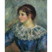 Reproductie van het schilderij portret in bust van een jonge meid - Pierre-Auguste Renoir