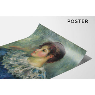 Portrait en Buste de Jeune Fille - Pierre-Auguste Renoir | Reproduction Tableau Décoration murale affiche copie