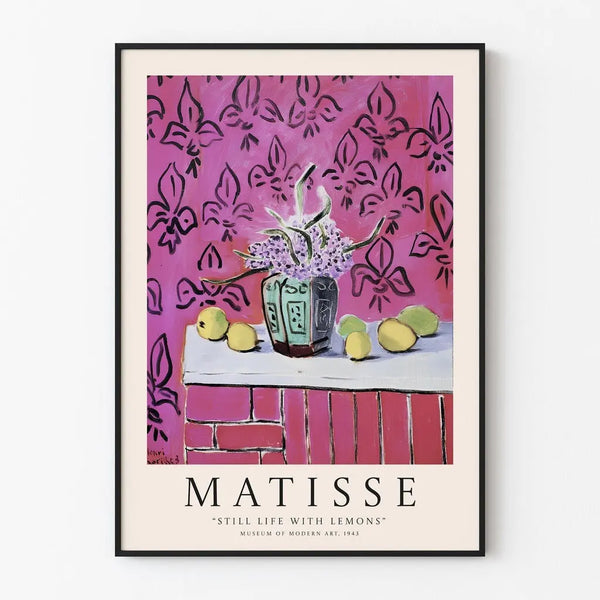 Poster “Natuurstudie met citroenen" door Henri Matisse