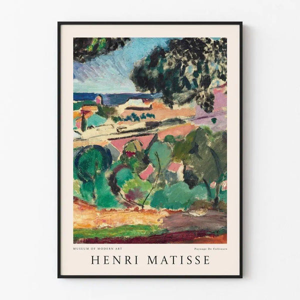 Poster “Paysage de Collioure" door Henri Matisse
