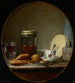 Pot met abrikozen - Jean Simon Chardin — weergave van het kunstwerk