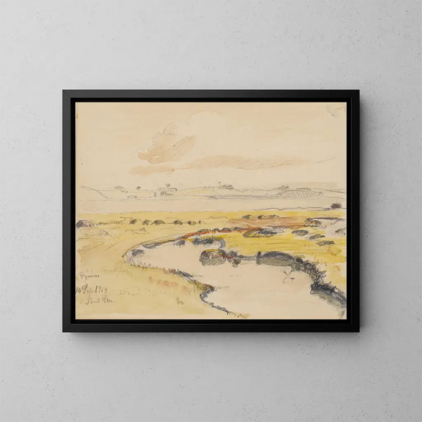 L'angoisse de Dyrnwyn - Poul Simon Christiansen — ingelijst kunstwerk aan de muur