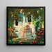 Near the fountain - Ulisse Caputo — framed artwork on a wall