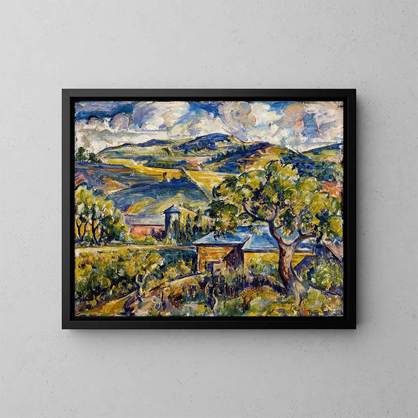 Landschap van Maine - Preston Dickinson — ingelijst kunstwerk aan de muur