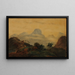 Landscape Painting Souvenir of Brazil - Prilidiano Pueyrredón — framed artwork on a wall