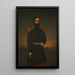 Portrait Painting of Don Alejandro Díaz - Prilidiano Pueyrredón — framed artwork on a wall