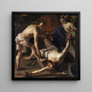Prométhée enchaîné par Vulcain - Dirck Van Baburen