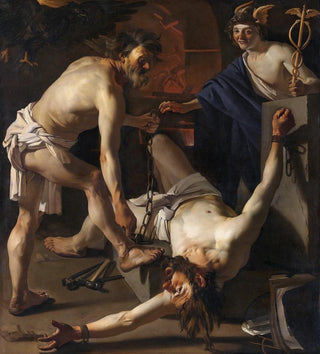 Prométhée enchaîné par Vulcain - Dirck Van Baburen