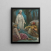 Jesus in Gethsemane - Providence Lith & Co. — framed artwork on a wall