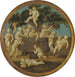 Putti met een wijnpers - Volgeling van Raphael — weergave van het kunstwerk