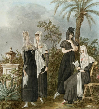 Otto Howen - Vier vrouwen in Spaanse klederdracht.webp