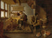 van Een schoenmaker aan het werk, zijn vrouw die wol spinnt - Quirijn van Brekelenkam — weergave van het kunstwerk
