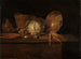 Keuken stilleven schilderij - Quirijn van Brekelenkam — weergave van het kunstwerk
