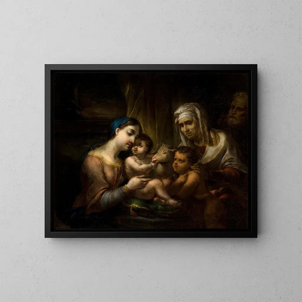 De Heilige Familie - Rafał Hadziewicz — ingelijst kunstwerk aan de muur