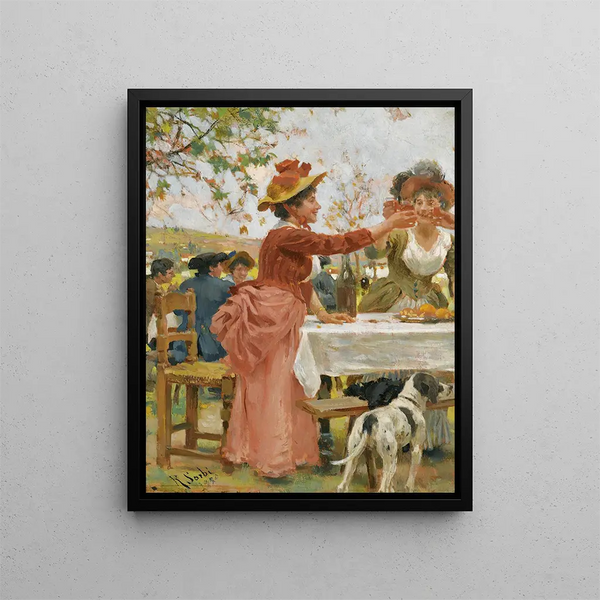 Raffaello Sorbi - Festivities in the campagna.webp
