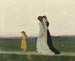 De avondwandeling, omgeving van Florence - Raffaello Sorbi — weergave van het kunstwerk