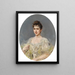 Clotilde Marquesa de Agricollar - Raimundo de Madrazo y Garreta — ingelijst kunstwerk aan de muur